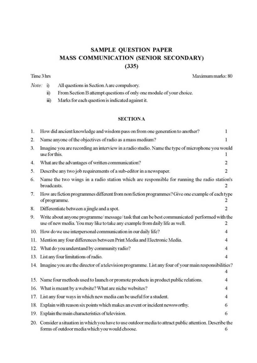 Sample Resume Cv Difference Mass Communications