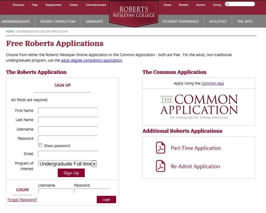 Roberts wesleyan college application essay
