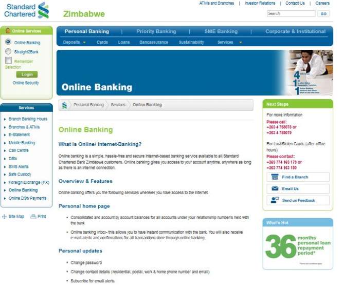 Online Banking Standard Charted