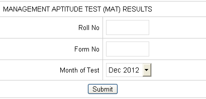 AIMA MAT Result page