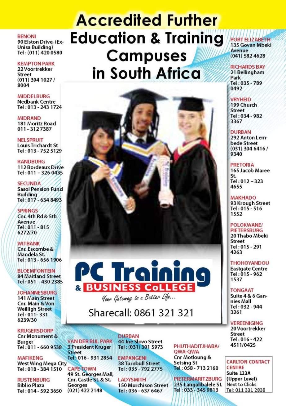 PC Training and Business College Part Time Courses  2023 2024 Student
