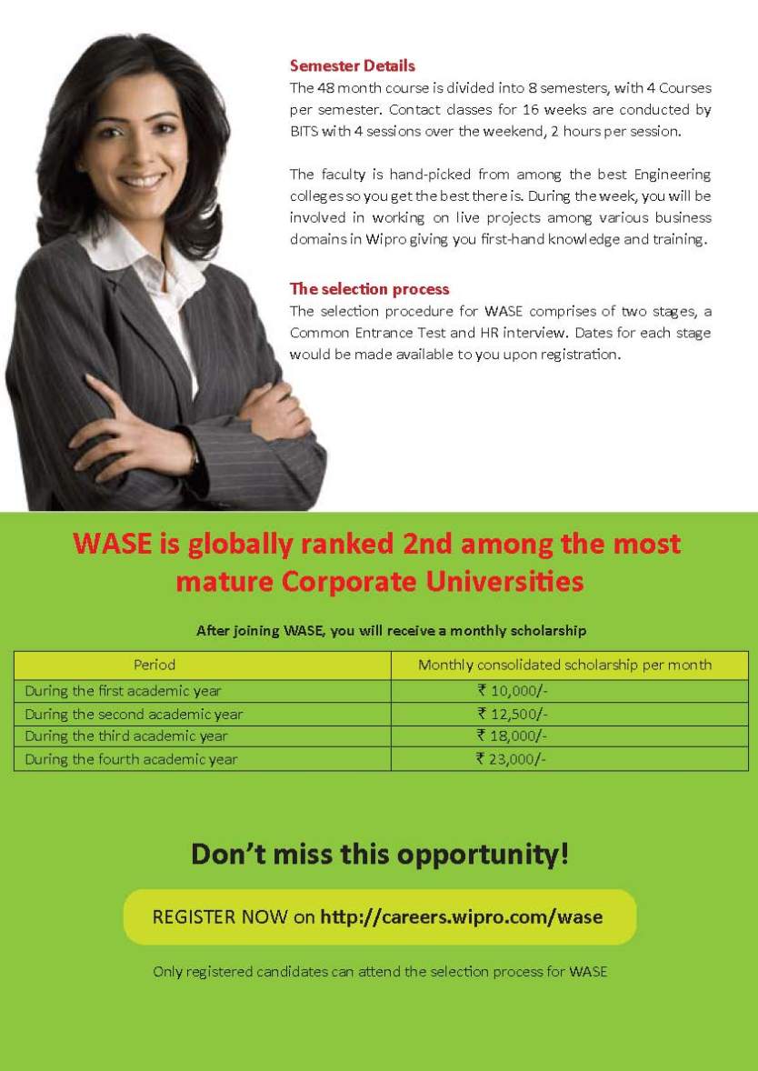 WIPRO WASE is good to do - 2021 2022 Student Forum