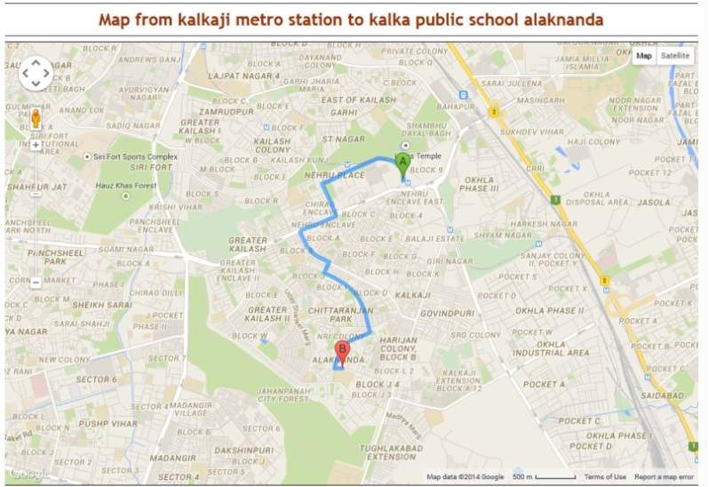 Metro Station Near Kalka Public School Alaknanda 