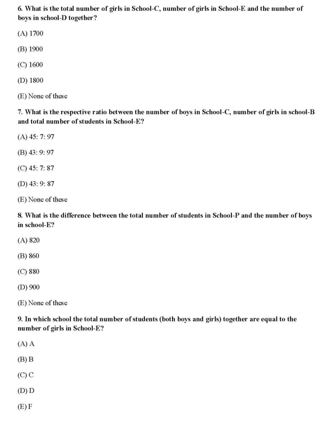 Aptitude Test Questions For Bank