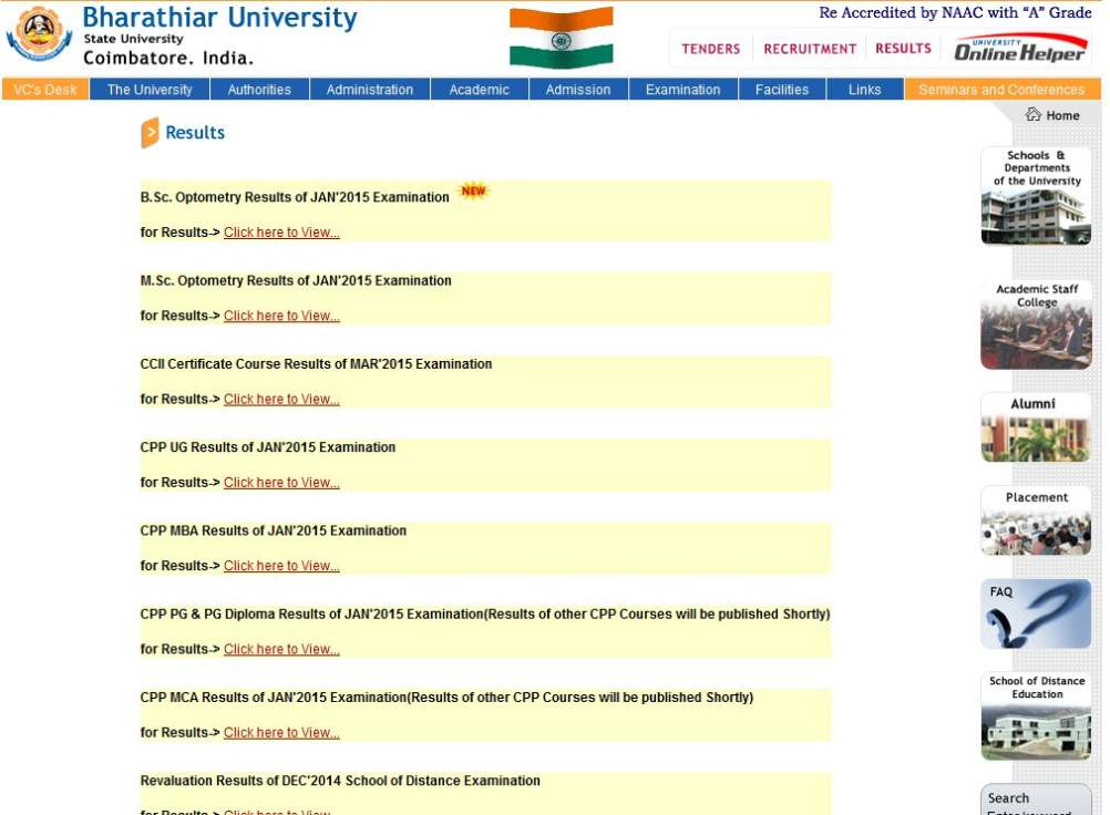 Check Bharathiar University Ug Results 2023 2024 Student Forum
