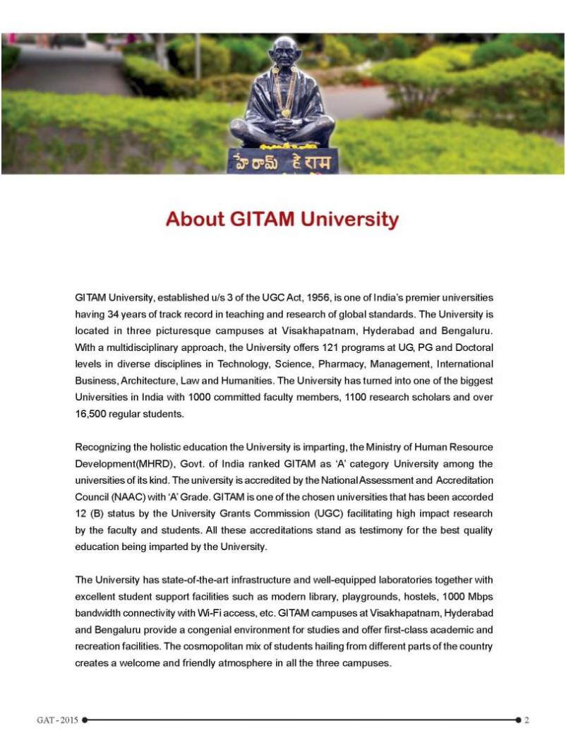gitam university assignment answers