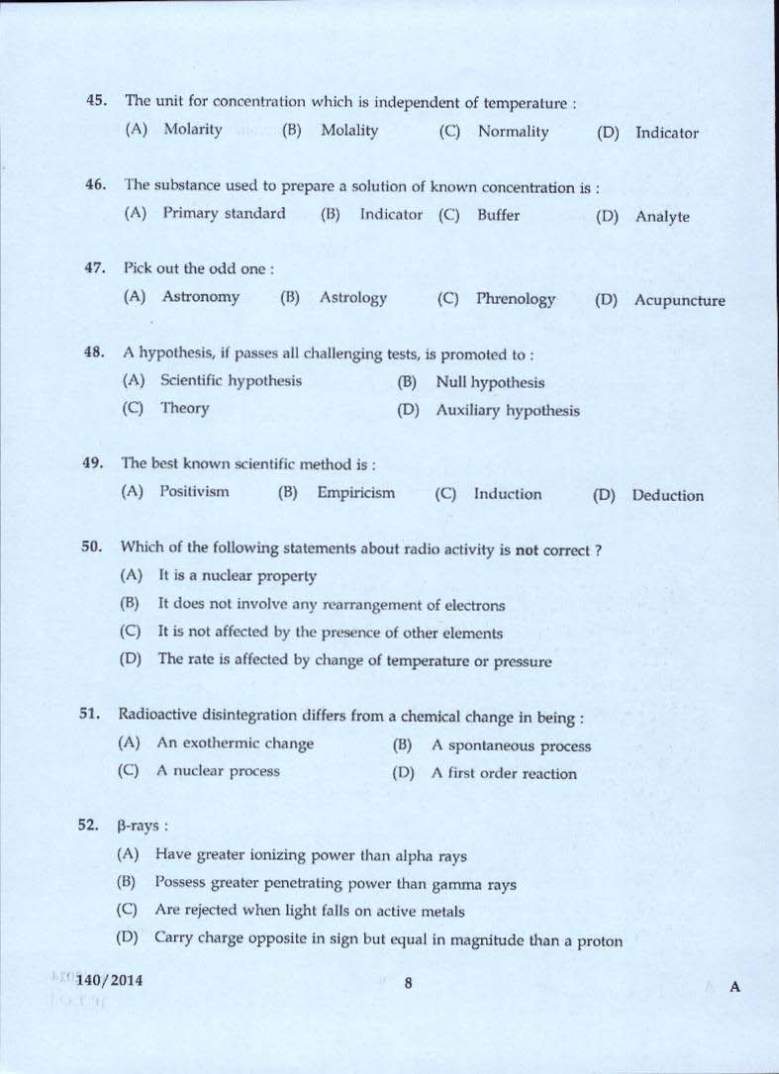 research assistant question paper