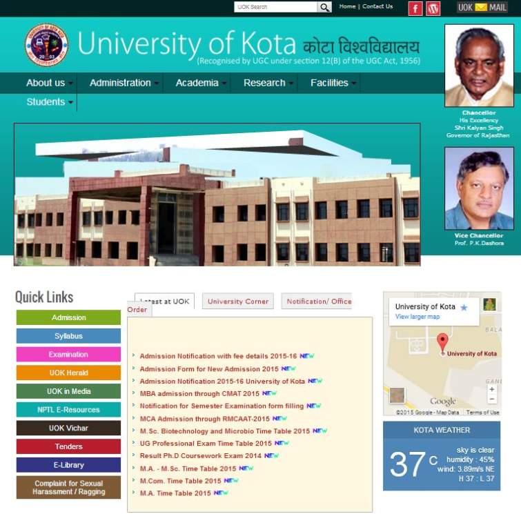BA Time Table Kota University - 2023 2024 Student Forum