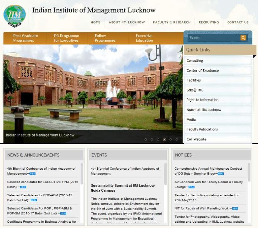 IIM Lucknow Upcoming Events - 2023 2024 Student Forum