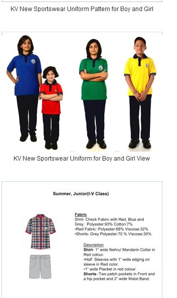 Cotton Summer KV School Uniform, Packaging Type: Packet
