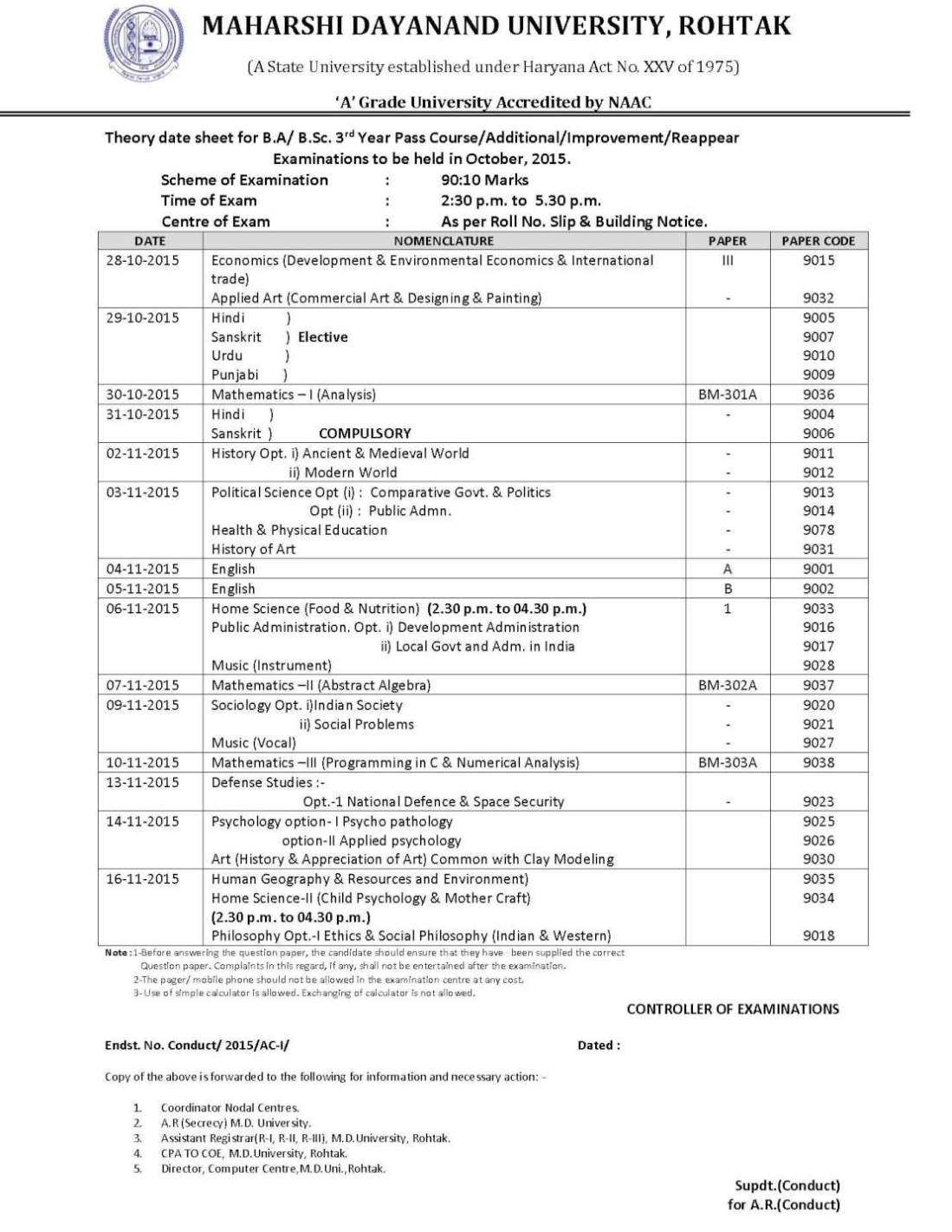 distance-education-mdu-rohtak-date-sheet-2021-2022-student-forum