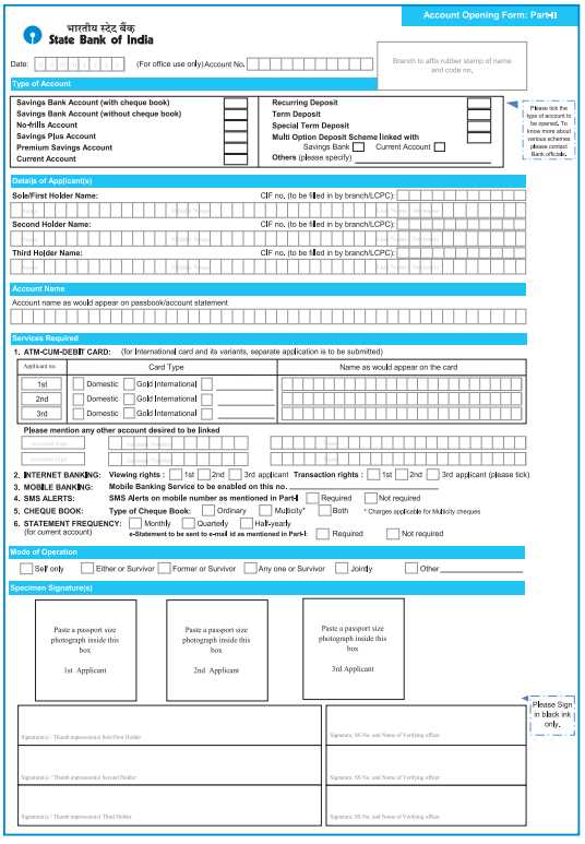 state bank of india online exam forms