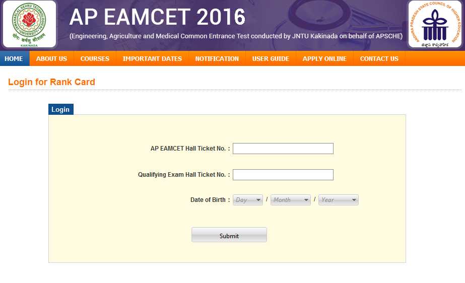 EAMCET AP Rank Card 2023 2024 Student Forum