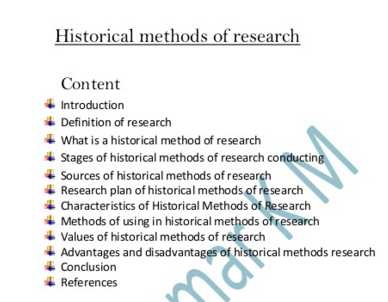 critical method of historical research and writing