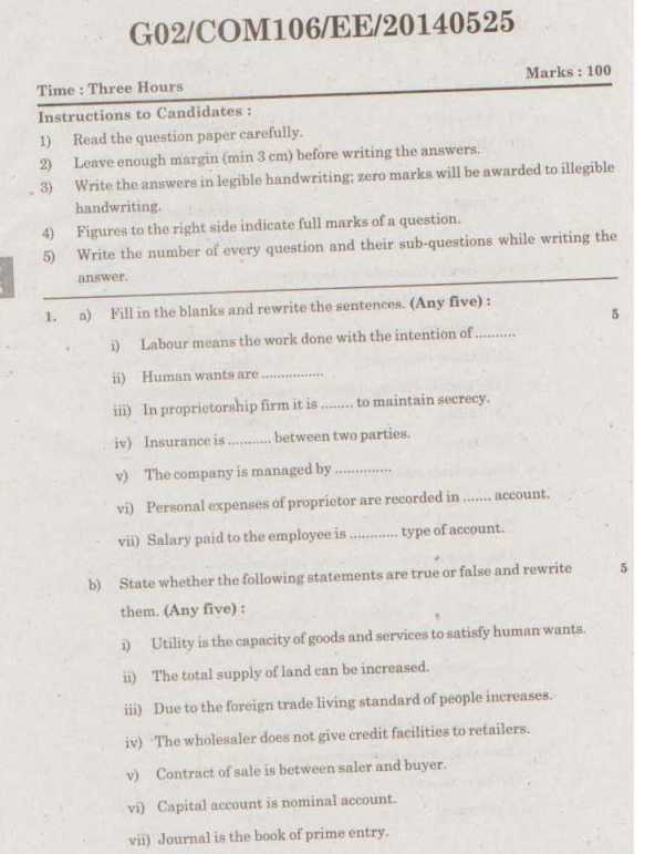 b planning last year question paper