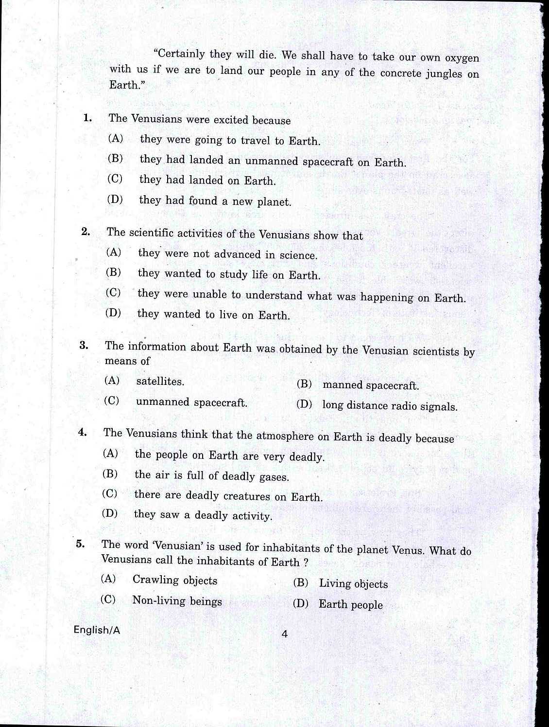 Science Aptitude Test For Class 10 Sample Papers