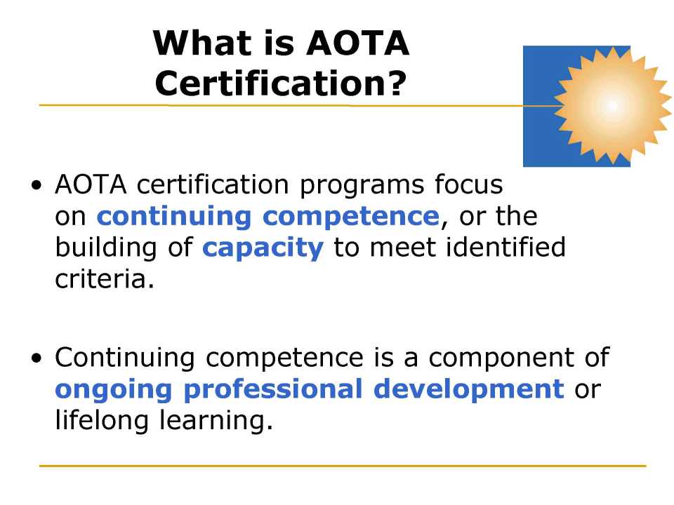 AOTA Certification Exam 2023 2024 Student Forum