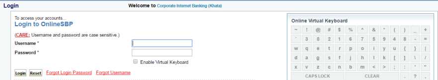sbi online banking login khata