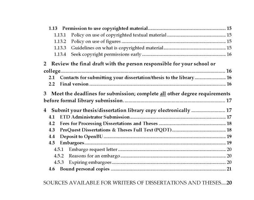 bu dissertation guidelines