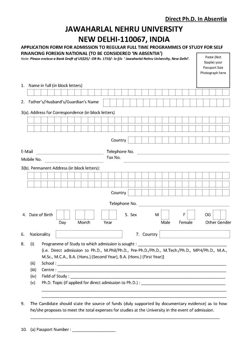rgpv phd application form