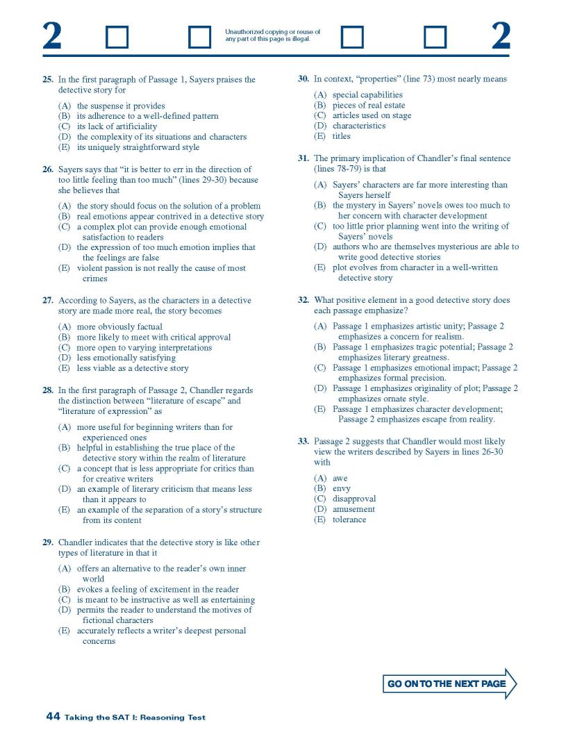 Scholastic Aptitude Test Questions With Answers 2023