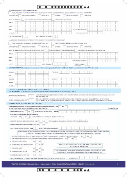 financial inclusion account opening form state bank of india