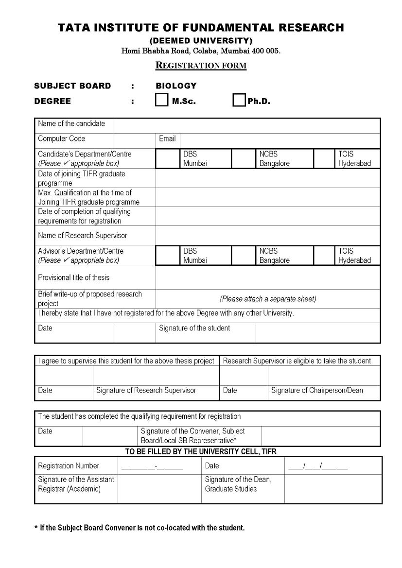 tifr gs phd application form