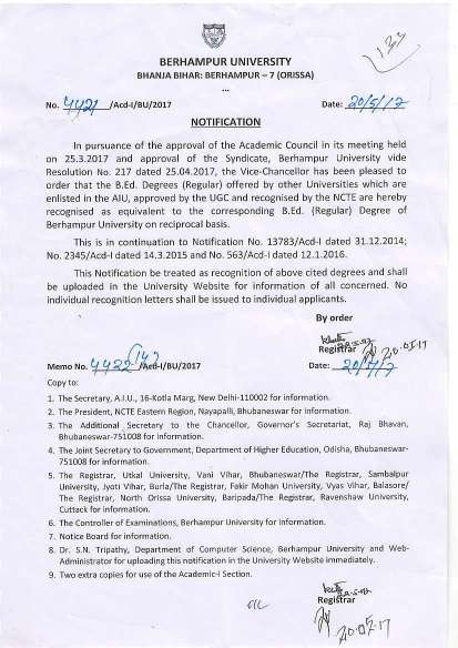 Berhampur University partners with the UK for a Scholarship Program in  Marine Science; Check Details Here