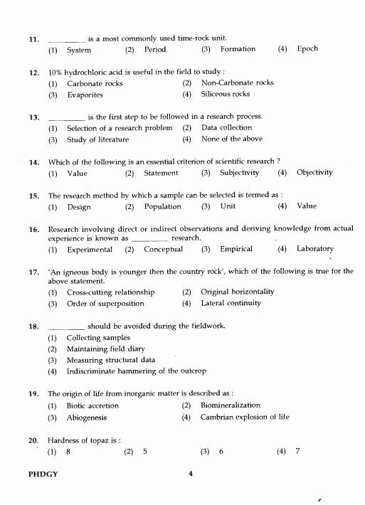 phd entrance exam 2023 question paper